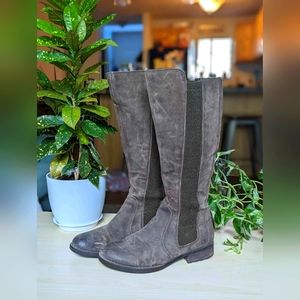 Tall Leather Born Boots (Women's Size 11) Brown